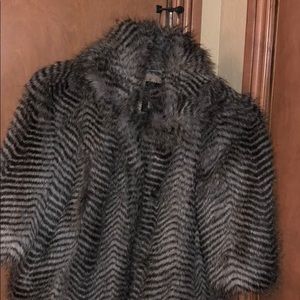 Faux fur jacket